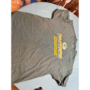 Green Bay Packers Fanatics 2XL T-Shirt Green 100% Cotton Made In Honduras